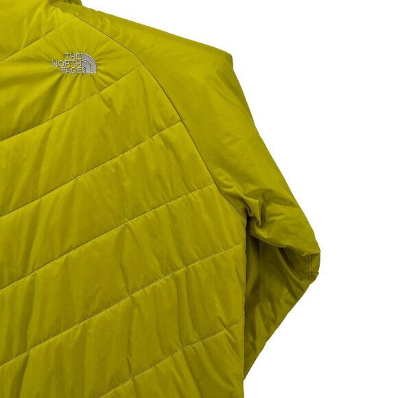 The North Face Mens Puffer XL Jacket Size Thin Chartreuse Yellow EUC RN 61661 - Picture 6 of 11